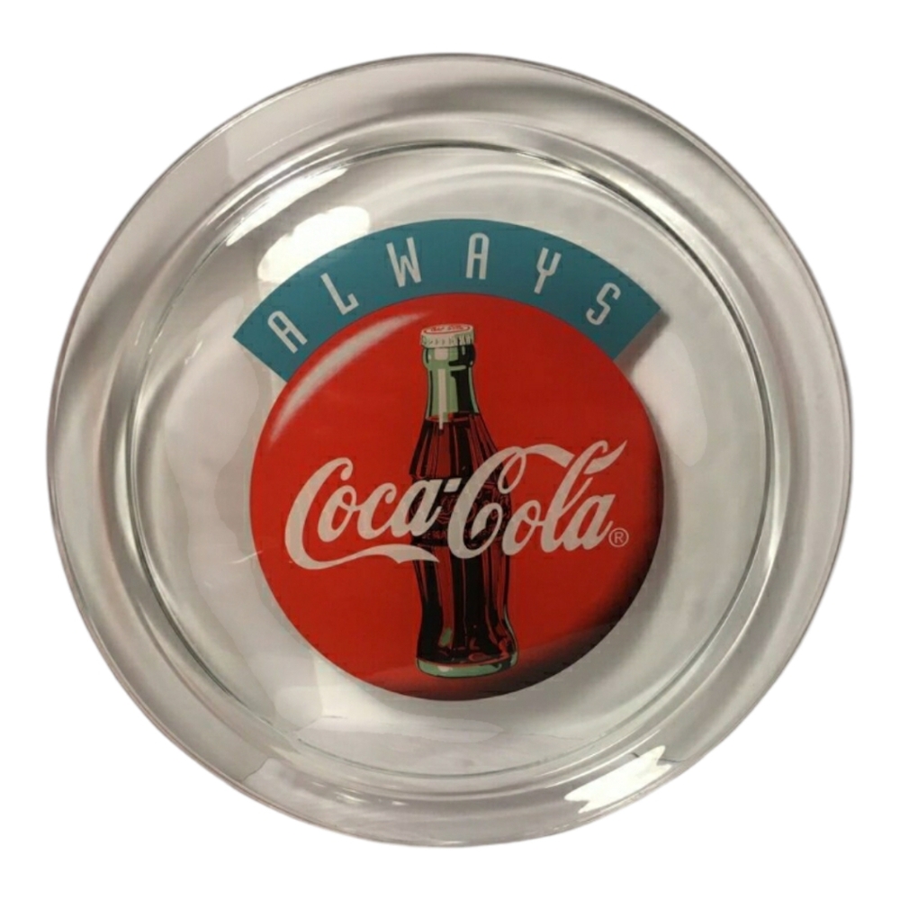 Coca-Cola glass platter